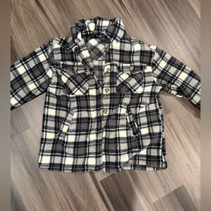 Love Tree Monochrome Plaid Shacket
